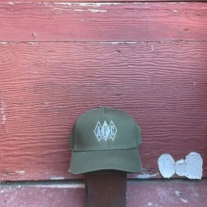 A.P.C. USA Green Diamonds Dad Hat